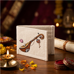 Orissa Pattachitra-Off-white-Canvas & Muslin-Men Wallet